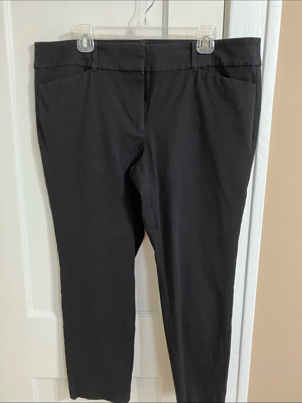 LOF Black Straight-Leg Women's Pants